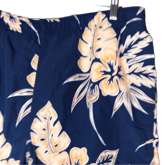 Tommy Bahama Men's Swim Trunks Blue Orange Floral Tropical Mesh Lined Beach - Picture 3 of 12